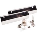 Hardware Resources 11" Slim Depth Stainless Steel Tip-Out Tray Kit for Sink Front TOSS11S-R